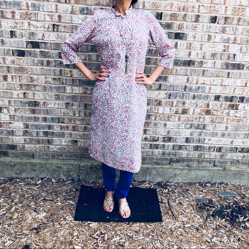 Floral Indian Bollywood salwar kameeze tunic